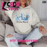 DTF Transfer - DTF011008 Winter Basics Blue