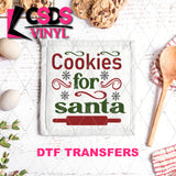 DTF Transfer - DTF011015 Cookies for Santa - Tea Towel/Pot Holder