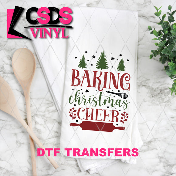 DTF Transfer - DTF011016 Baking Christmas Cheer - Tea Towel/Pot Holder