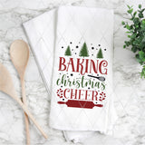 DTF Transfer - DTF011016 Baking Christmas Cheer - Tea Towel/Pot Holder