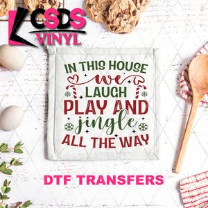 DTF Transfer - DTF011022 In this House We - Tea Towel/Pot Holder