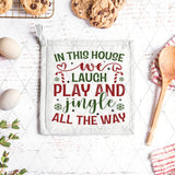 DTF Transfer - DTF011022 In this House We - Tea Towel/Pot Holder