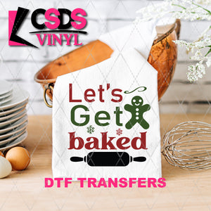 DTF Transfer - DTF011023 Let's Get Baked - Tea Towel/Pot Holder