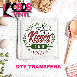 DTF Transfer - DTF011025 Marshmallow Kisses and Wishes - Tea Towel/Pot Holder