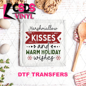 DTF Transfer - DTF011028 Marshmallow Kisses and Warm Holiday Wishes - Tea Towel/Pot Holder