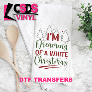 DTF Transfer - DTF011033 I'm Dreaming of a White Christmas - Tea Towel/Pot Holder