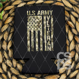 DTF Transfer - DTF011038 Camo U.S. Army Veteran Flag