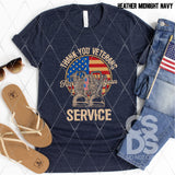 DTF Transfer - DTF011047 Thank You Veterans for Your Service Boots