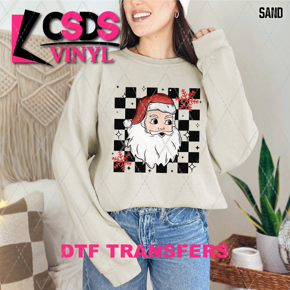 DTF Transfer - DTF011058 Checkered Santa 1