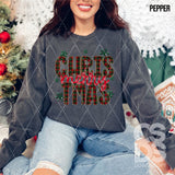 DTF Transfer - DTF011068 Plaid Merry Christmas