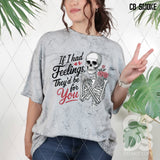 DTF Transfer - DTF011122 If I Had Feelings Skeleton