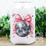 DTF Transfer - DTF011137 Disco Ball with Coquette Bow