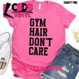 DTF Transfer - DTF011174 Gym Hair Don't Care Black