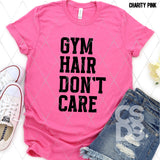 DTF Transfer - DTF011174 Gym Hair Don't Care Black