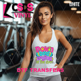 DTF Transfer - DTF011178 Down Bad Crying at the Gym