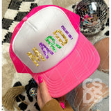 DTF Transfer - DTF011232 Mardi Gras 2 Faux Glitter