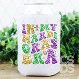 DTF Transfer - DTF011233 In My Mardi Gra Faux Glitter