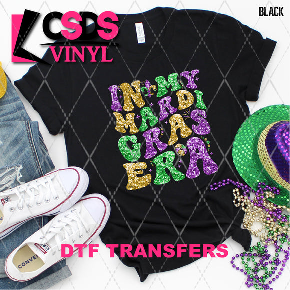 DTF Transfer - DTF011233 In My Mardi Gra Faux Glitter