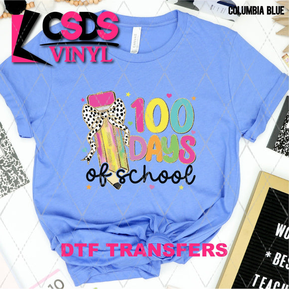 DTF Transfer - DTF011241 100 Days of School Pencil