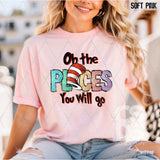 DTF Transfer - DTF011282 Oh the Places You will Go Faux Glitter