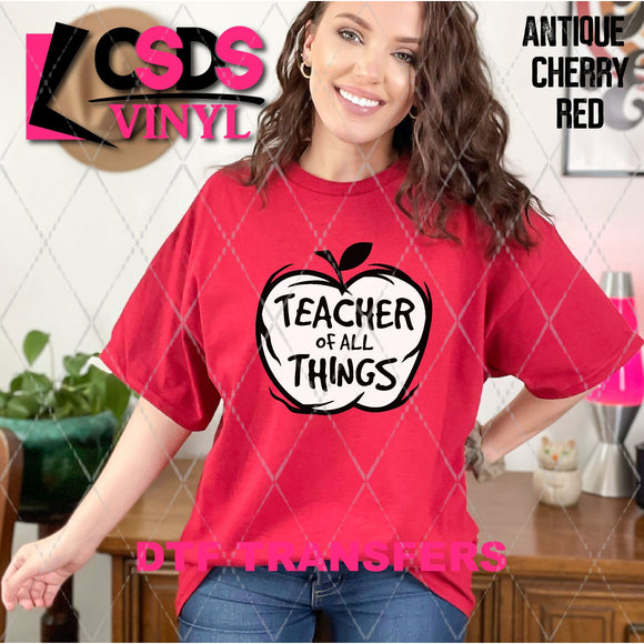 DTF Transfer - DTF011285 Teacher of All Things