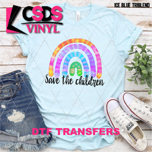 DTF Transfer - DTF011378 Save the Children Rainbow