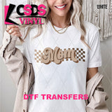 DTF Transfer - DTF011421 Distressed Checkered Mom