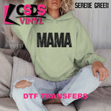 DTF Transfer - DTF011444 Faux Embroidery/Glitter Black Mama