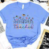 DTF Transfer - DTF011758 Teacher Flowers