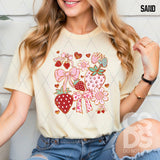 DTF Transfer - DTF011760 Coquette Strawberries