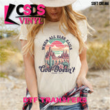 DTF Transfer - DTF011778 When All Else Fails God Doesn't