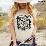 DTF Transfer - DTF011866 Follow the Word Not the Herd Single Color