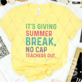 DTF Transfer - DTF011882 It's Giving Summer Break