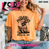 DTF Transfer - DTF011884 Class Dismissed Raccoon Single Color