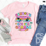 DTF Transfer - DTF011917 School's Out for Summer Sunglasses