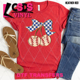 DTF Transfer - DTF011931 Baseball Cherries