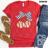DTF Transfer - DTF011931 Baseball Cherries