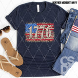 DTF Transfer - DTF011934 1776 Leopard Flag