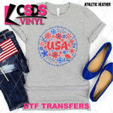 DTF Transfer - DTF011937 Floral USA