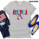 DTF Transfer - DTF011955 America Coquette Bow