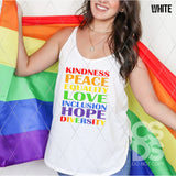 DTF Transfer - DTF011983 Kindness Peace Equality