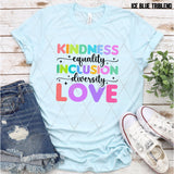 DTF Transfer - DTF011984 Kindness Equality Inclusion Diversity Love