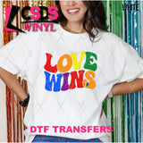 DTF Transfer - DTF011994 Wavy Love Wins