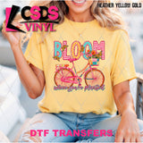 DTF Transfer - DTF012017 Bloom Where You're Planted Bicycle