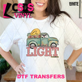 DTF Transfer - DTF012026 Be the Light Vintage Truck and Cow