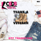 DTF Transfer - DTF012029 Thank a Veteran Boots