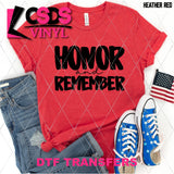 DTF Transfer - DTF012042 Honor and Remember
