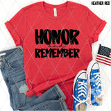 DTF Transfer - DTF012042 Honor and Remember