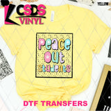 DTF Transfer - DTF012047 Peace Out Students