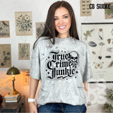 DTF Transfer - DTF012053 True Crime Junkie Single Color